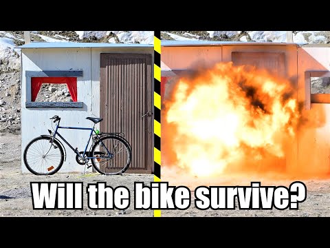 Youtubers Unnecessarily Blow Up Things To See If A Bike Lock Will Withstand A Hand Grenade