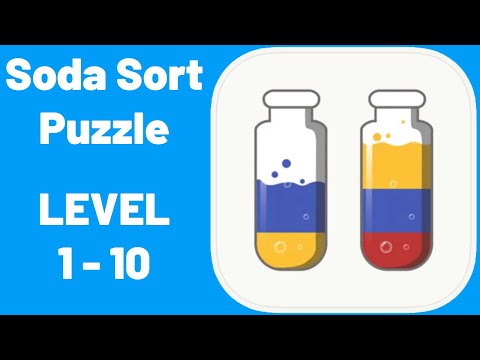 Soda Sort Puzzle Level 1-10 Walkthrough (iOS - Android) - YouTube
