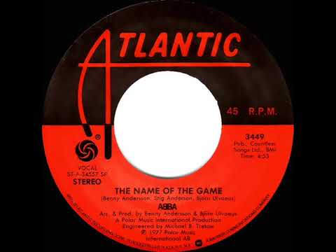 1978 HITS ARCHIVE: The Name Of The Game - ABBA (stereo 45--#1 UK hit)