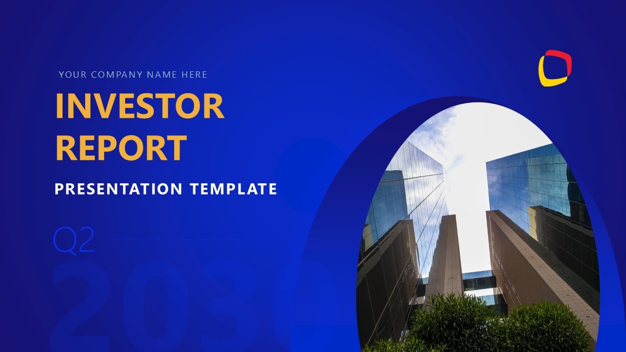 Investor Report PowerPoint Template & Presentation Slides