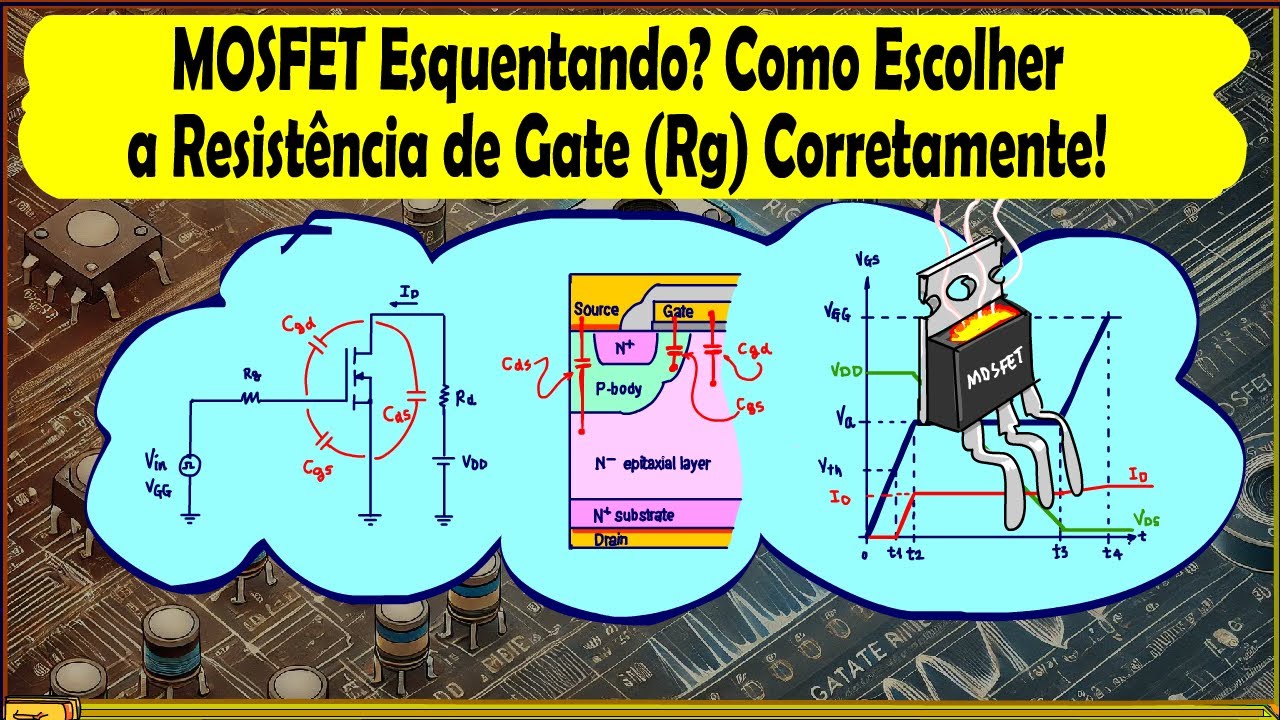MOSFET Esquentando? Como Escolher a Resistência de Gate (Rg) Corretamente!