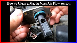 How to Clean a Mass Air Flow Sensor on a Mazda for codes P0100, P0102, P0103.