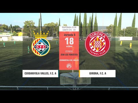 Jornada 05 (25/26) - CERDANYOLA VALLES, F.C. A - GIRONA, F.C. A
