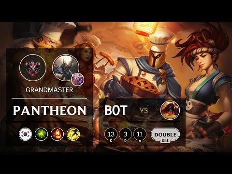 Pantheon Bot vs Sivir - KR Grandmaster Patch 9.17