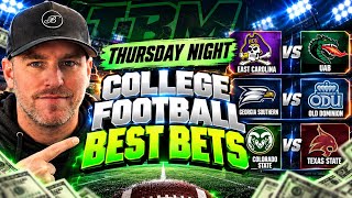 🚨 COLLEGE FOOTBALL BEST BETS!  TOP CFB PICKS AND PREDICTIONS THURSDAY