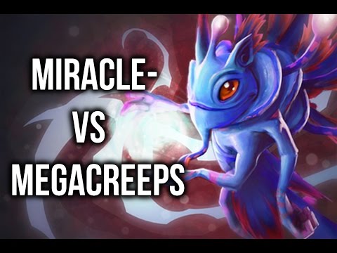 Miracle- Puck vs Mega Creeps Dota 2