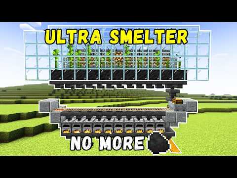 The Best Automatic Super Smelter In Minecraft Tutorial