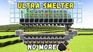The Best Automatic SUPER SMELTER in Minecraft (TUTORIAL) (Updated)