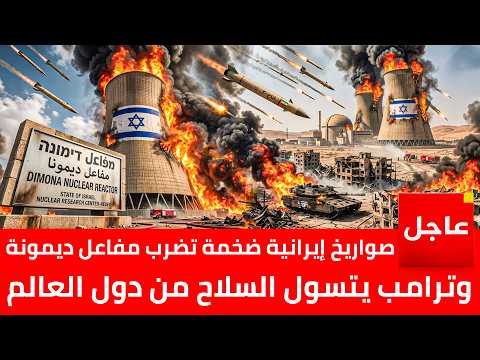 صواريخ إيرانية ضخمة تضرب مفاعل ديمونة فى إسرائيل .. وترامب يخسر الحرب بنفاذ صواريخ بيترويت