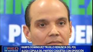 Ramfis Domínguez Trujillo renuncia del PDI; alega cúpula del partido “coquetea” con oposición