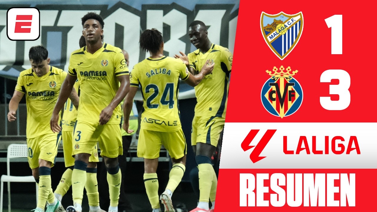 VILLARREAL logró su PRIMERA VICTORIA en LA LIGA tras remontar y vencer por 3-1 al MÁLAGA | Resumen