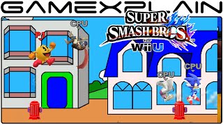 Smash Bros Wii U: Pac-Land Stage (1080p 60fps Gameplay)