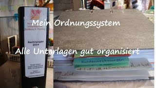 preview picture of video 'Mein Ordnungssystem - Meine Unterlagen geordnet in 3 verschiedenen Ordnern'