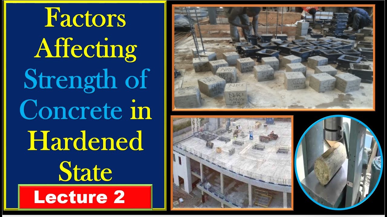Factors affecting the Strength of Concrete l hardened properties l Water cement l Aggregates l