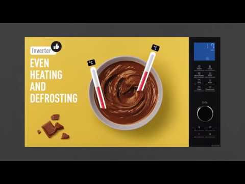 Toshiba EM245A5C-BS Microwave Oven with Inverter Technology, LCD Display and Smart Sensor