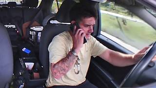 Man Calls Girlfriend After Stealing Police Car