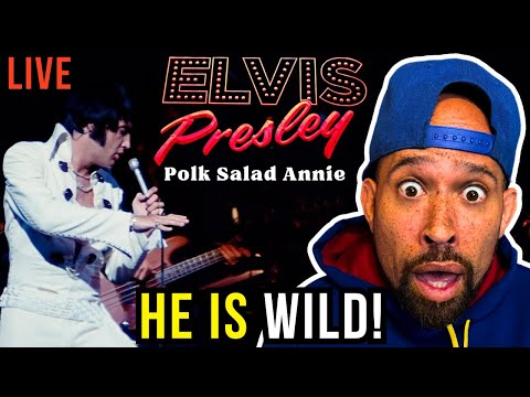 Rapper FIRST time REACTION to Elvis Presley - Polk Salad Annie Live! He is wild lol...