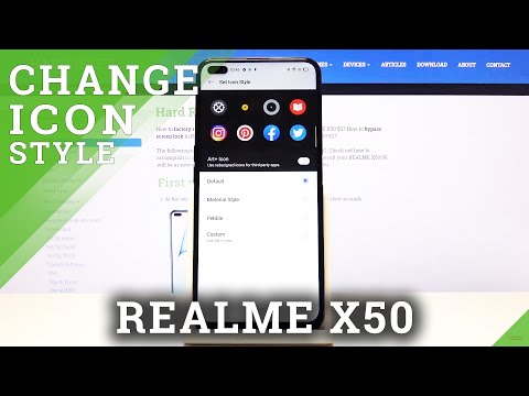 How to Change Icon Style in REALME X50 5G – Customize Icon Style