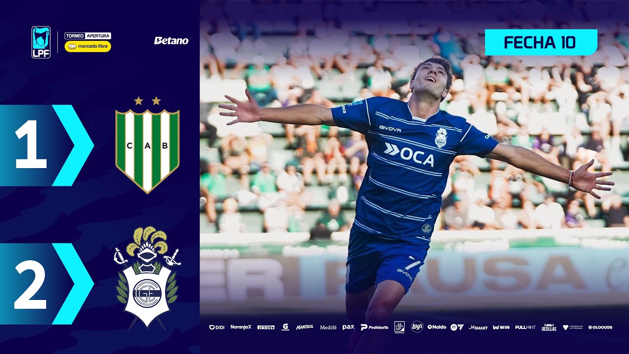 Banfield vs Gimnasia y Esgrima Highlights