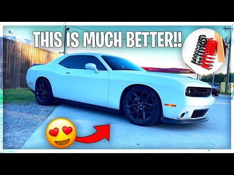 Installing Eibach Lowering Springs on 2020 Challenger RT!!!Looks Amazing