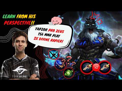 LEARN THIS ! Yapzor Zeus Ball Meta! 2x Divine Rapier + Refresher Orb ! Crazy! Unstoppable! No Mercy!