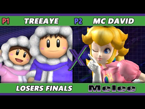S@X 525 Losers Finals - Treeaye (Ice Climbers) Vs. MC David (Peach) Smash Melee - SSBM