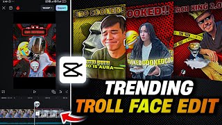 Trending Epic Trollface Edit In Capcut | Trollface Video Kaise Banaye Capcut Se | Capcut Tutorial