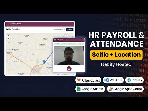 Build a Free HR Payroll System with Selfie Attendance & GPS | Claude Code + Google Sheets