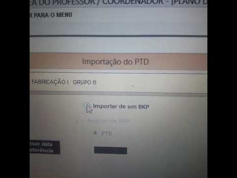 Como importar de um PTD existente no NSA