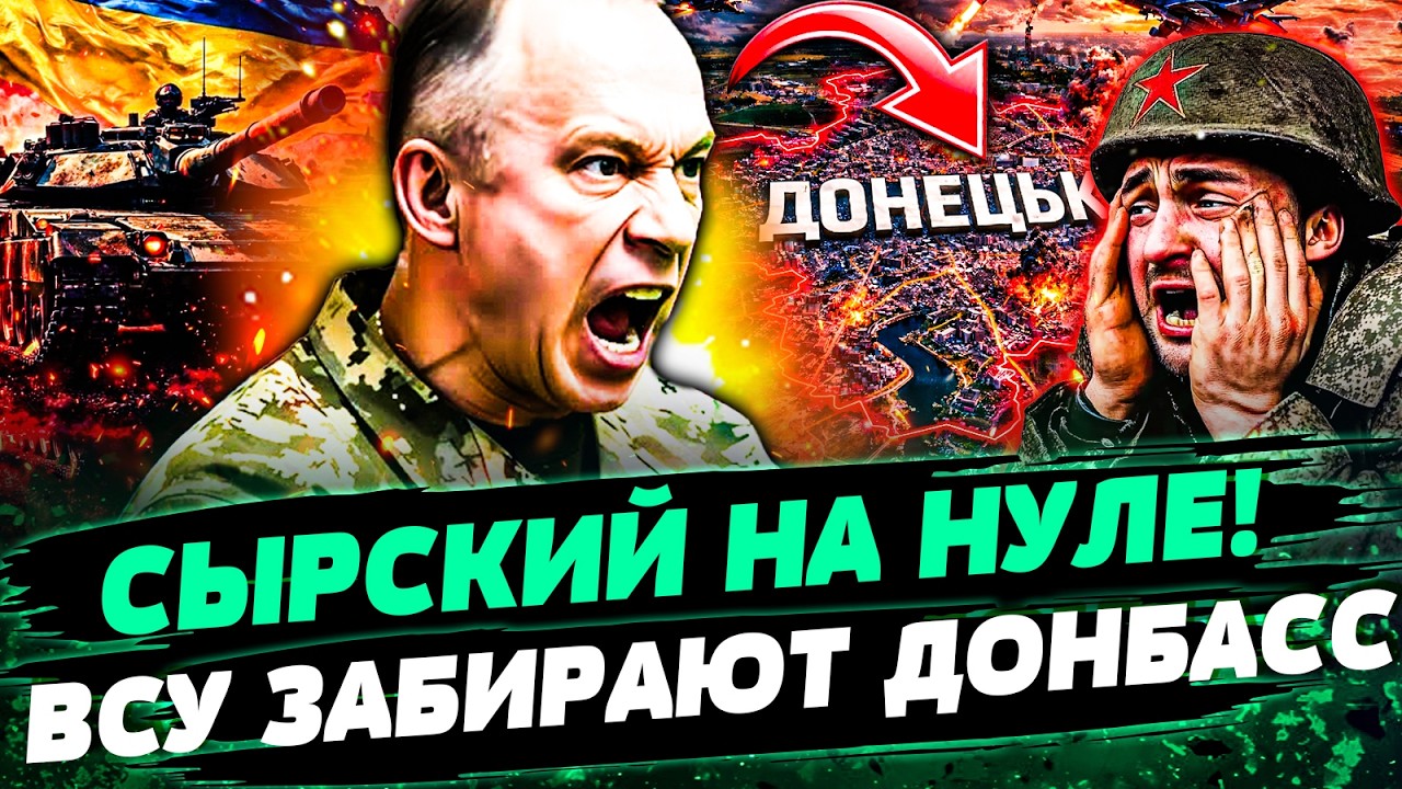 ⚡️СЫРСКИЙ СРОЧНО СОРВАЛСЯ! ДОНБАСС: ТАМ АДСКАЯ МЯСОРУБКА! ВСУ КЛАДУТ РУССКИ