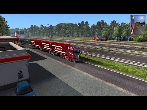 ETS2 1.32x Promods 2.31 + Other Maps  Load order. Conroy B-triple. Transparent AI car?