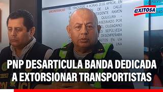🔴🔵 SJL: Desarticulan banda "La Batería del menor" acusada de extorsionar a empresas de transporte