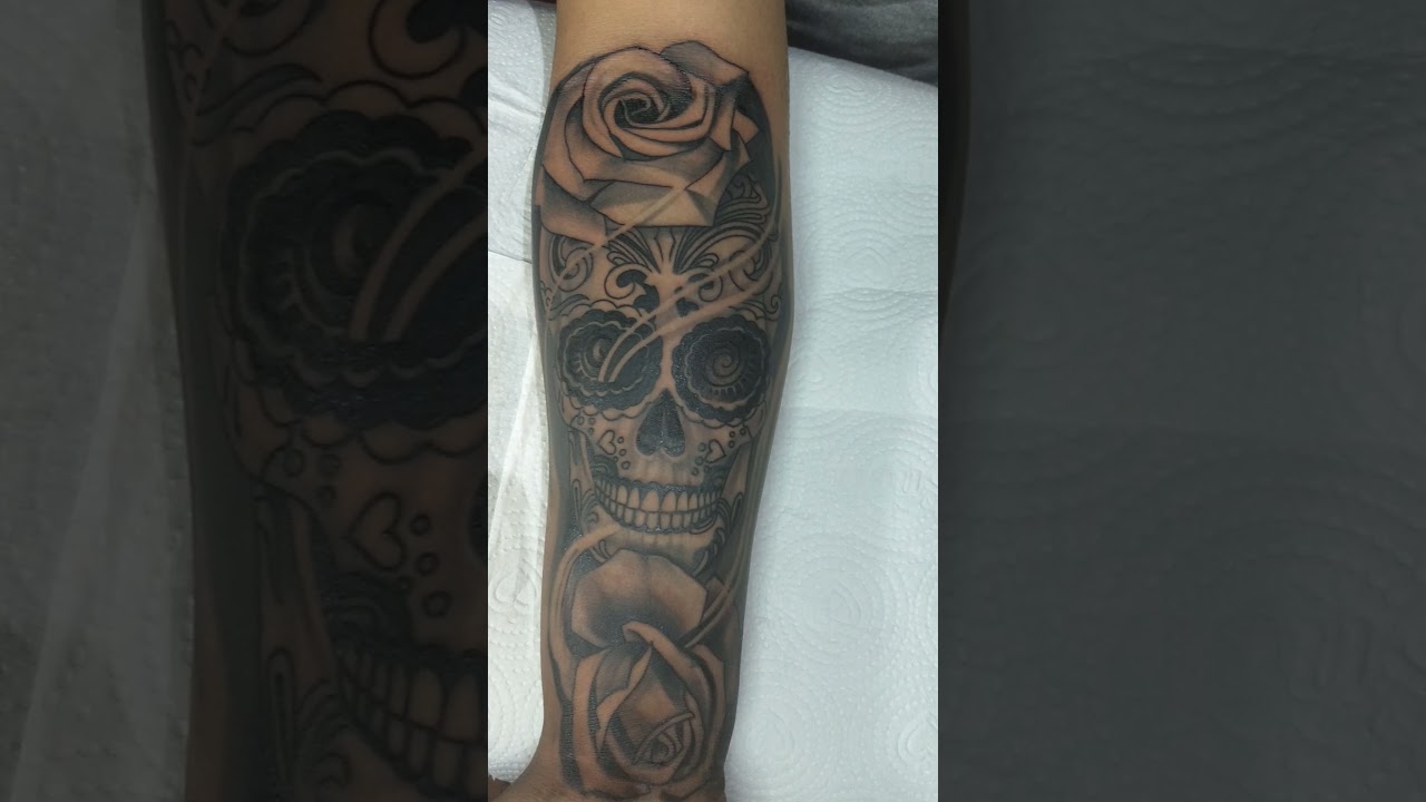 tatuagem de caveira sombreada para te inspirar