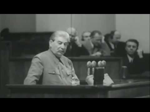 Stalin's Speech at the 19th CPSU Congress on October 14, 1952 (with English Subtitles)