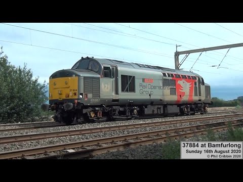 37884 Light Loco at Bamfurlong - 16th August 2020