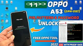 OPPO A53 (CPH2127) Forgot Password FRP Bypass | Unlock Password Lock Free Tool | Hard Reset With PC