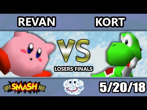 GOML 2018 - GODS | Revan (Kirby) Vs. Kort (Yoshi) SSB64 Losers Finals