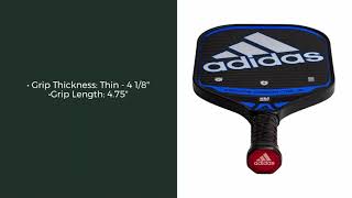 Video thumbnail: adidas ESSNOVA CARBON CTRL HD Middleweight Carbon Fiber Pickleball Paddle