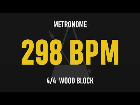 298 BPM 4/4 - Best Metronome (Sound : Wood block)
