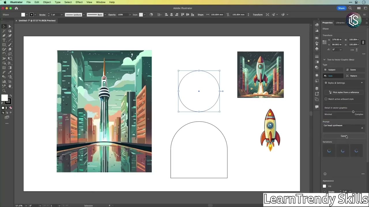 🔤 Text to Vector in Adobe Illustrator | Convert Words into Stunning Vector Art with AI!