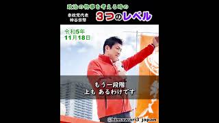 ３つのレベル（過去動画） / 参政党：神谷宗幣代表