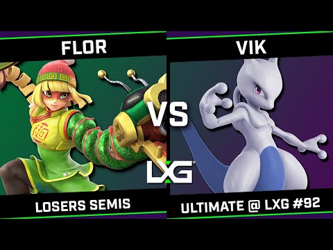 FLOR (Min Min/Cloud) vs Vik (Mewtwo) - Smash Ultimate @ LXG 92