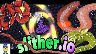 SLITHER.io (OPHIDIOPHOBIA SCOLECIPHOBIA NIGHTMARE) video