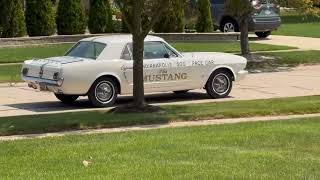 44-Years-Owned 1964.5 Ford Mustang Coupe Pace Car Edition Drive By