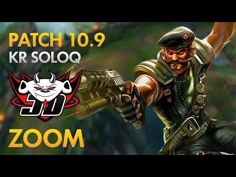 JD Gaming Zoom - Top Lane: Gangplank vs Kennen - KDA 10/1/12
