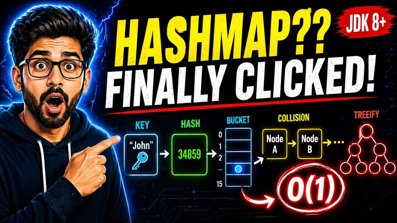 Java HashMap Internals Explained | Collision, Buckets, Treeify, Resize (JDK 8+)