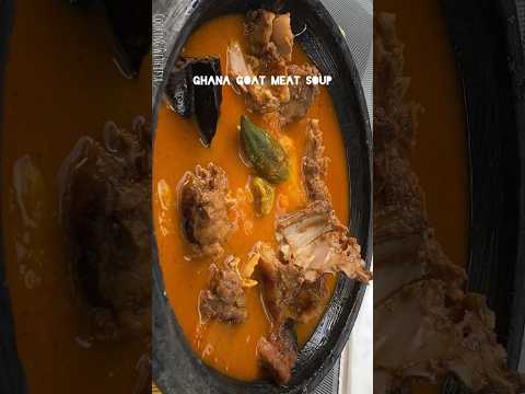 Mouthwatering Goat meat light soup/ Aponkye nkrakra #ghana #fufu #ghanafood #short #shortvideo