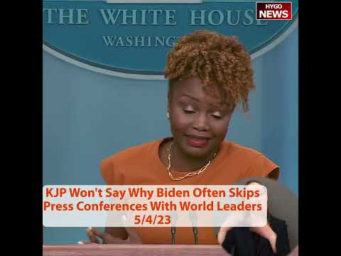KJP Won't Say Why Biden Often Skips Press Conferences With World Leaders