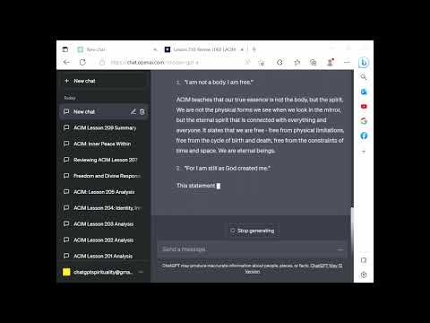 ChatGPT Spirituality ACIM Lesson 210 - Review of Lesson 190
