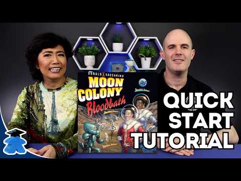 Moon Colony Bloodbath - Start Playing in 9 minutes - Concise Board Game Tutorial